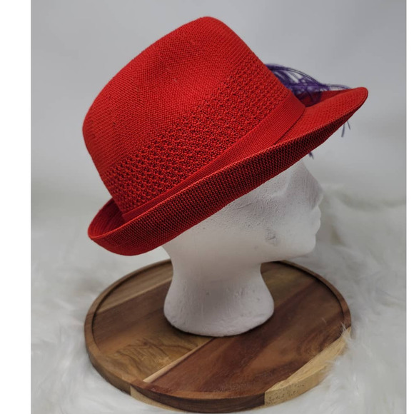 Something Special Red Hat Ladies Hat Red/Purple - Picture 4 of 5